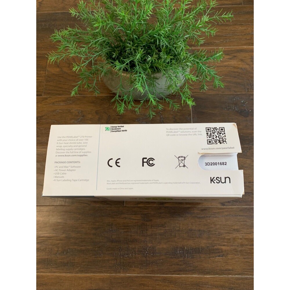 K-Sun PEARLabel 270 DPI Label Maker USB Power Cord Charger Supply Cartridge Blck - Picture 3 of 16